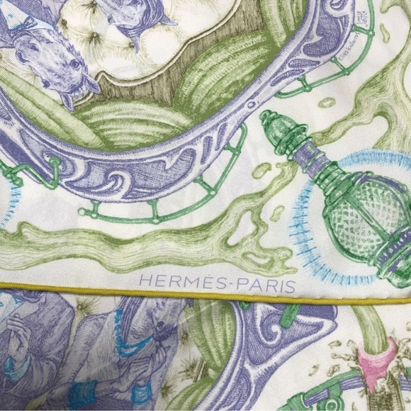 Silk Scarf THE HORSAWARDS 90Carre France with box - Picture 10 of 16